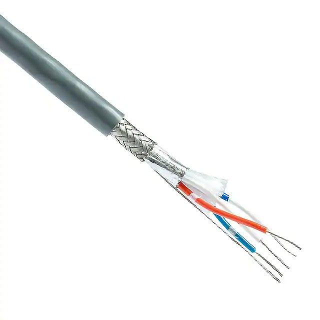 4(2 对双绞线)芯多线对线缆铬 24 AWG 箔，编织线 100.0'(30.5m) 8162 060100图片