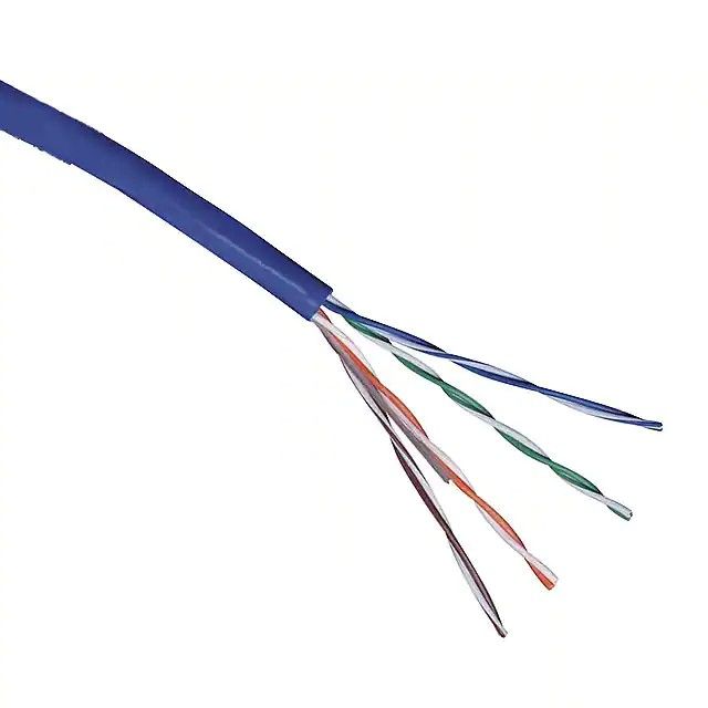 8(4 对双绞线)芯多线对，Cat5e 线缆黑色 24 AWG-1000.0'(304.8m) 1585A 010U1000图片