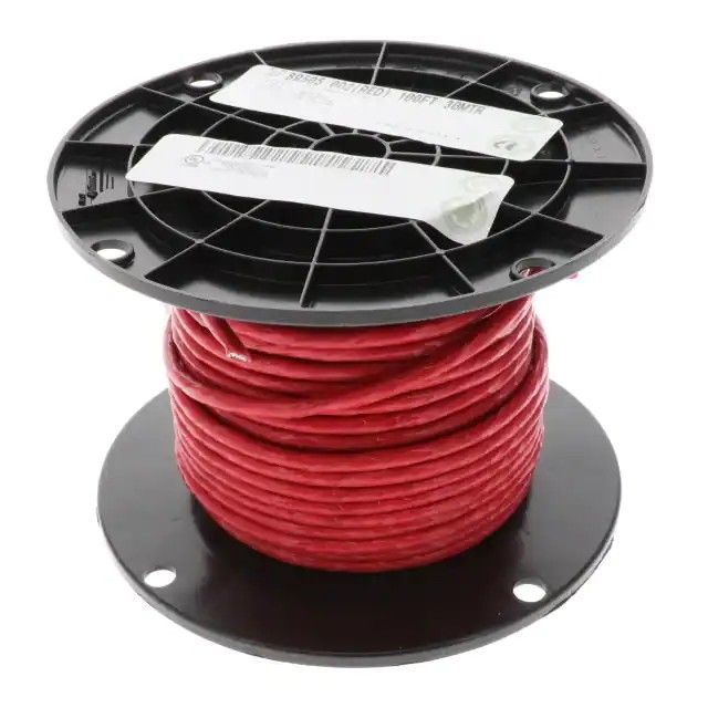 10(5 对双绞线)芯多线对线缆红色 24 AWG 箔 100.0'(30.5m) 89505 002100图片