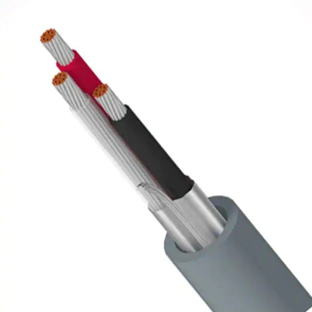 3 芯多芯线缆铬 16 AWG 箔 500.0'(152.4m) 8618 060U500图片