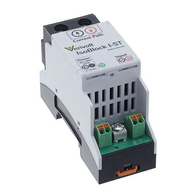电流变送器 0 ~ 50A 输入 ±10V 输出 9 ~ 28VDC DIN 轨道 ISOBLOCK I-ST-1C (50A 10V)图片