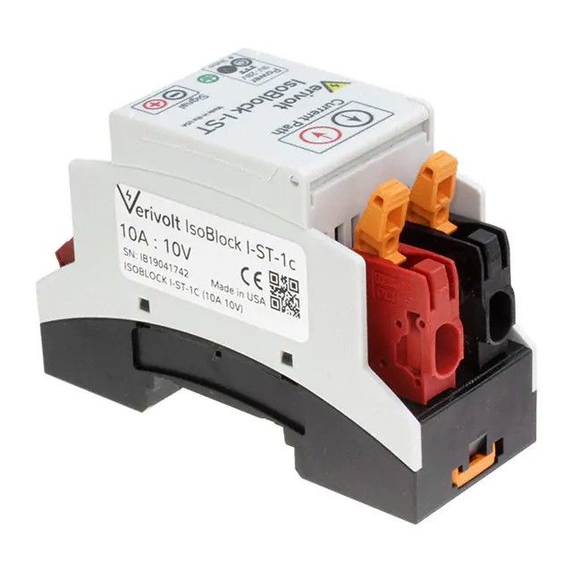 电流变送器 0 ~ 10A 输入 ±10V 输出 9 ~ 28VDC DIN 轨道 ISOBLOCK I-ST-1C (10A 10V)图片