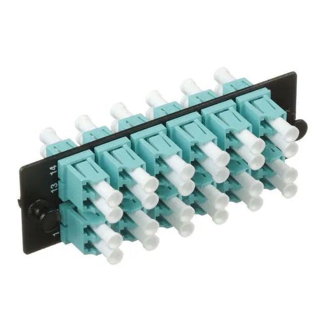 耦合器光纤连接器 LC 插座至 LC 插座面板安装，卡入式 FAP12WAQDLCZ图片