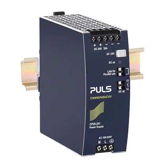 封闭式 AC DC 转换器 1 输出 24V 20A 85 ~ 264 VAC，110 ~ 150 VDC 输入 CP20.241图片