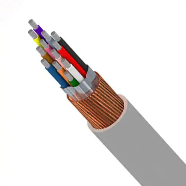 12 芯多芯线缆铬 24 AWG 箔片，螺线 100.0'(30.5m) 76212WS 008100图片