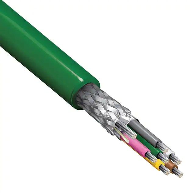 6(3 对)芯多线对线缆绿色 24 AWG 箔，编织线 1000.0'(304.8m) 3120A G7W1000图片