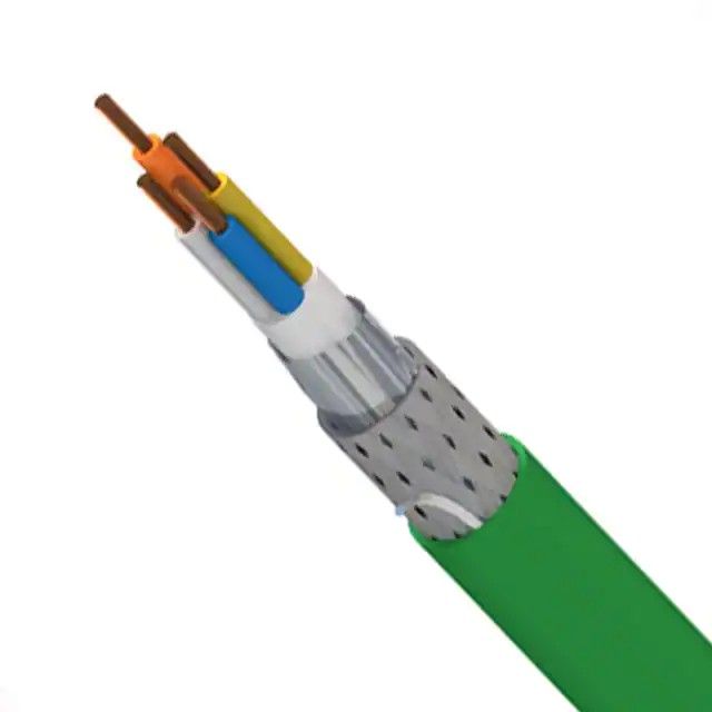 4(2 对)芯多线对，Cat5e 线缆绿色 22 AWG 箔，编织线 1000.0'(304.8m) 7960A 1SW1000图片