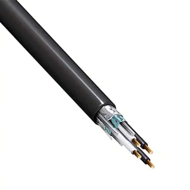 4(2 对双绞线)芯多线对线缆黑色 16 AWG 箔 7500'(2286.0m) 1055A 0107500图片