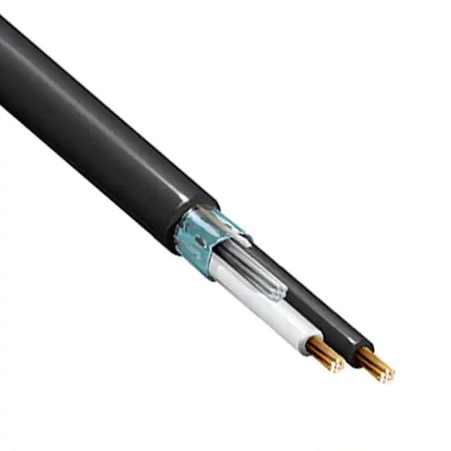 2(1 对)芯多芯线缆黑色 18AWG 箔 10000'(3048.0m) 3088A 01010000图片
