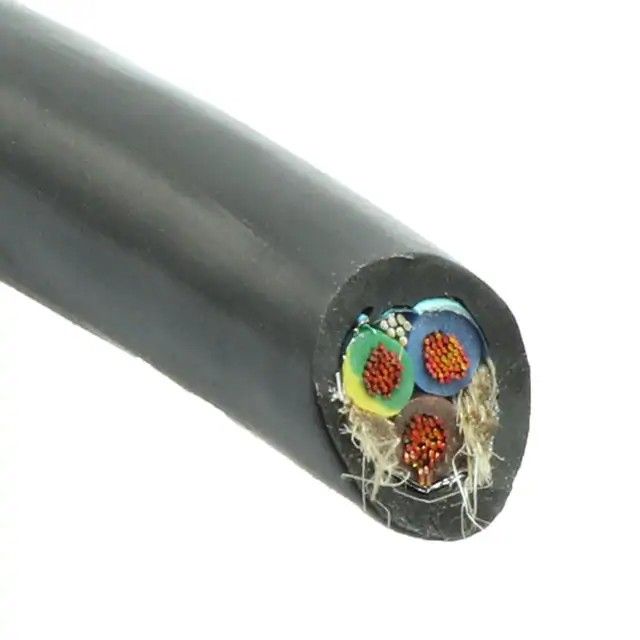 3 芯多芯线缆黑色 18AWG 箔 250.0'(76.2m) 19401 010250图片