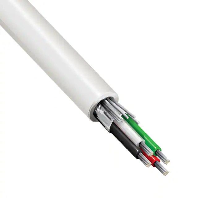 4 芯多芯线缆白色 22 AWG 箔 1000.0'(304.8m) 8729 009U1000图片