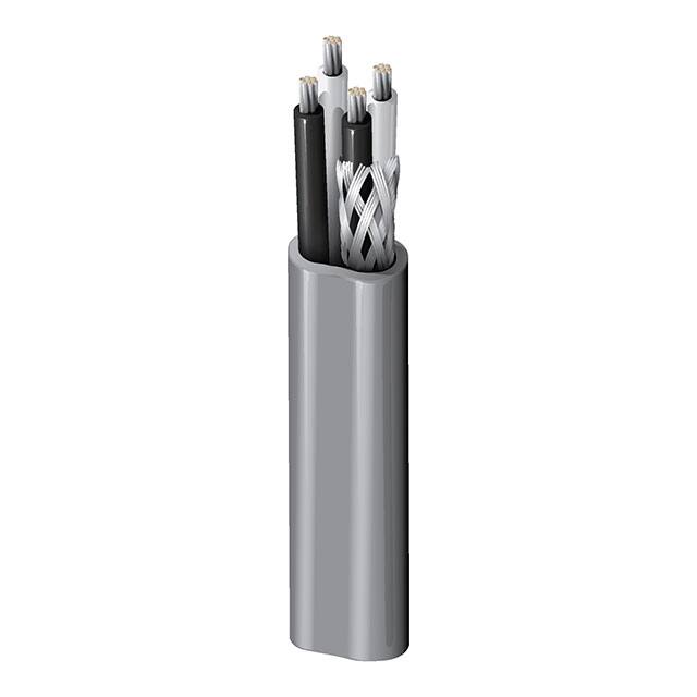 4(2 对)芯多线对线缆铬 22 AWG 编织线 1000.0'(304.8m) 8732 0601000图片