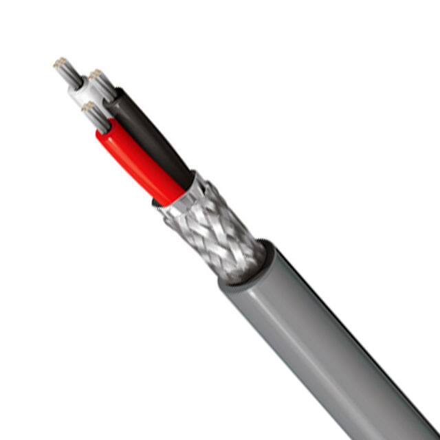 3 芯多芯线缆铬 24 AWG 箔，编织线 1000.0'(304.8m) 9608 0601000图片