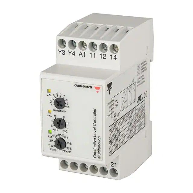 控制器-液体，液面高/低液位 SPST-NO(1 FormA)，SPDT(1 Form C) 230VAC DIN 轨道 CLD4MA2D230图片