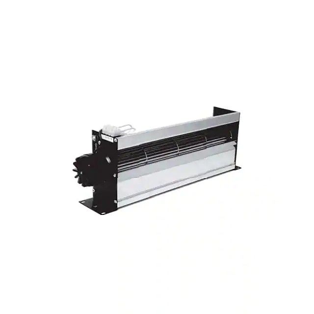 风扇交叉流鼓风机 115VAC 矩形-500mm 长 x 163mm 长滚珠 215.0 CFM(6.02m³/min)端接块 FE1Q-115-060-01图片