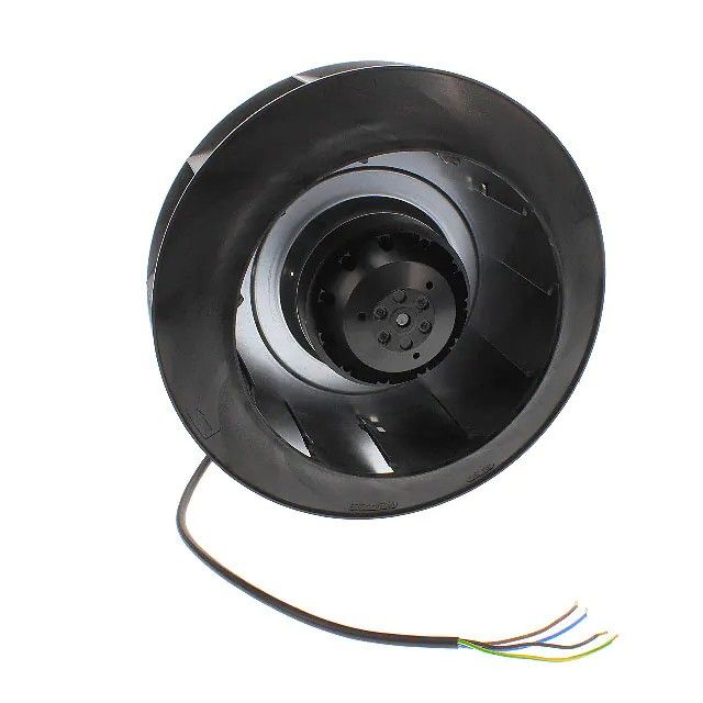 风扇电动叶轮 230VAC 圆形-250mm 直径滚珠 4 根带接线端子的引线 R2E250-AV65-01图片