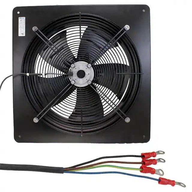 风扇管轴式，3 相 380 ~ 480VAC 方形-540mm 长 x 540mm 高滚珠 1528.5 CFM(42.80m³/min) 4 根带环形端子的引线 W4D400-DP12-41图片