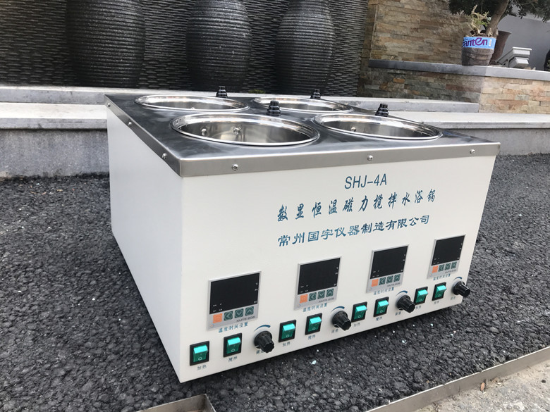 数显恒温磁力搅拌水浴锅SHJ-4A图片