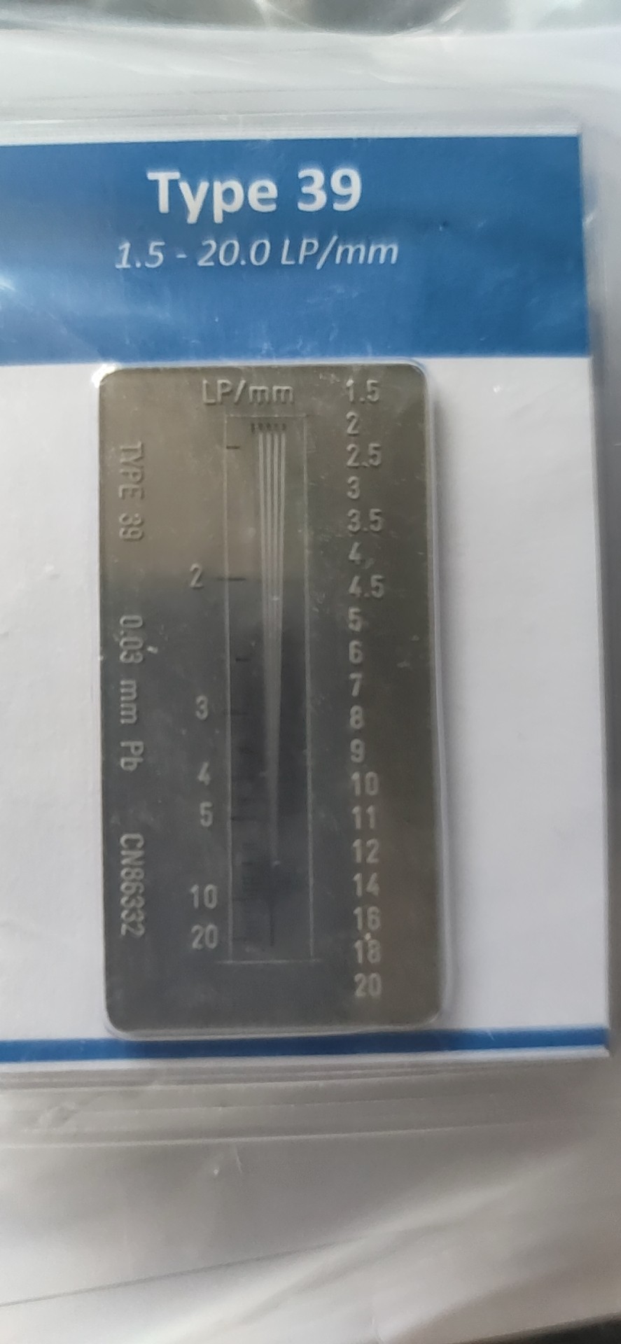 X射线分辨力线对卡图片