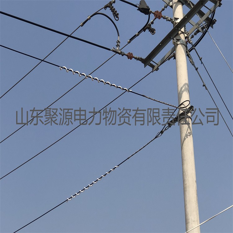 【】光缆防震鞭ADSS螺旋减震器光缆防护金具可定图片