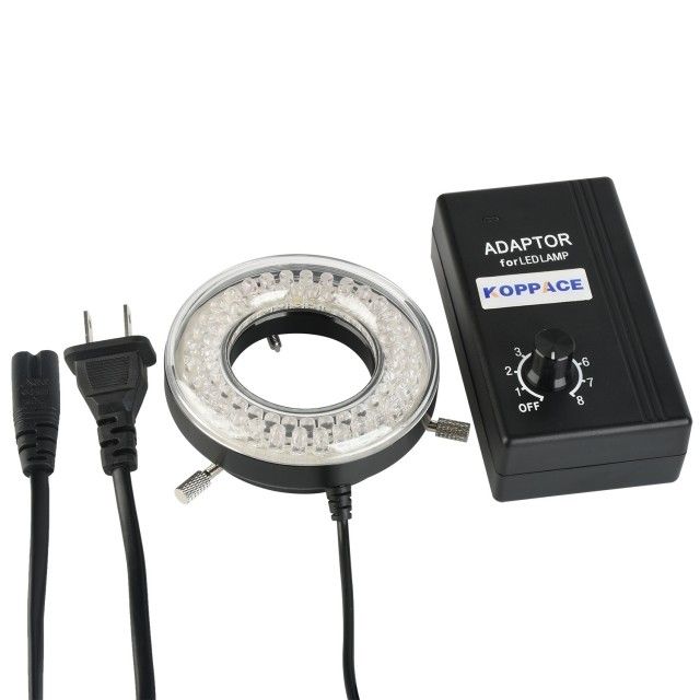 KP-AD64 62mm内径显微镜LED环形光源,64颗灯珠可调节亮度图片