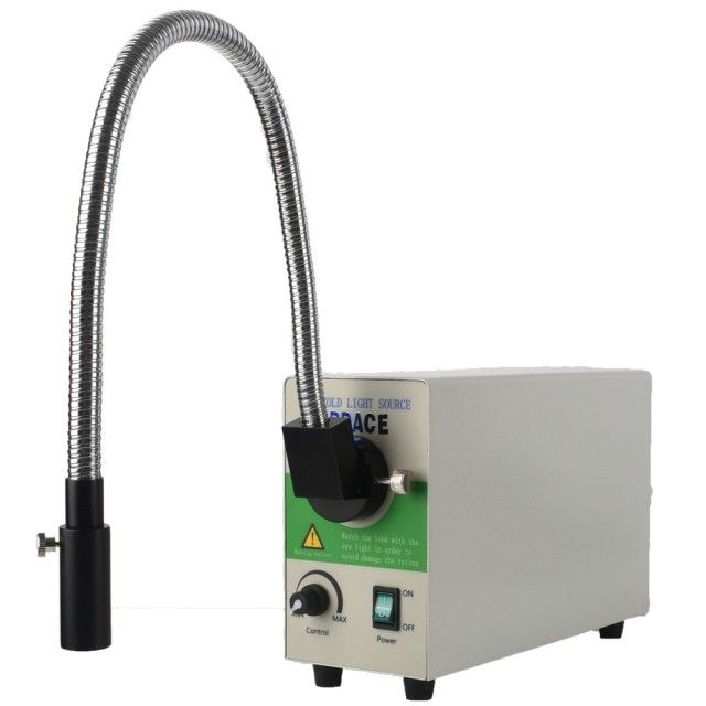 KP-20A显微镜可调式LED光纤冷光源,550mm长,单硬管光纤冷光源图片