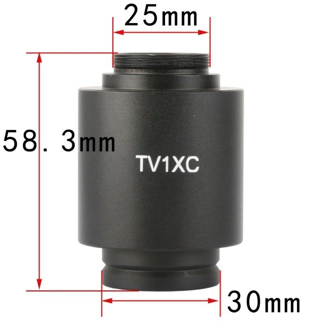 KP-Z1X 1X,C接口,显微镜相机适配器,30mm显微镜安装接口,25.4mm显微镜相机接口图片