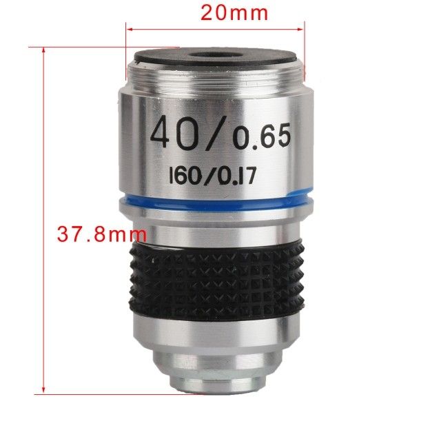 KP-H40X 40X,185生物显微镜消色差物镜,160/0.65,20mm安装尺寸图片