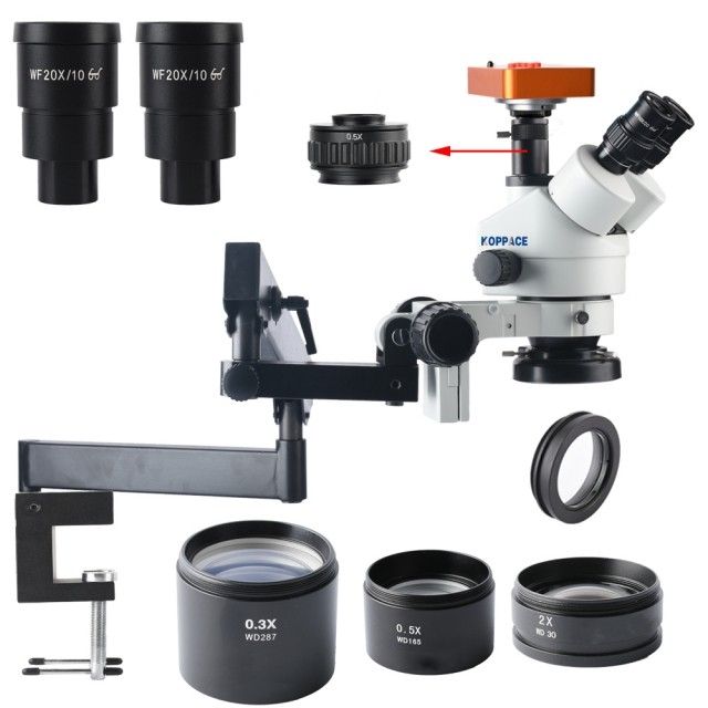 KP-2110-FLC 2.1X-180X,高清4000万像素,立体三目镜显微镜图片