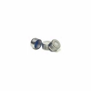 瓶盖/隔垫,螺口,顶空,18 mm,银色,磁性,PTFE/硅橡胶隔垫,100/包.瓶盖尺寸:18 mm图片