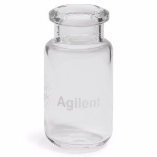 Vial, crimp top, headspace, clear, round bottom, certified, 10 mL, 23 x 46 mm, 100/pk图片