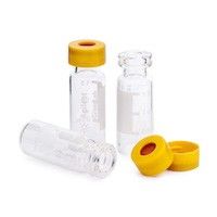 卡口样品瓶套件,2 mL,透明样品瓶,黑色瓶盖,PTFE/硅橡胶隔垫,100/包.样品瓶规格:12 x 32 mm(11 mm瓶盖)图片