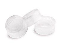 Cap, snap, clear, solid polyethylene membrane septa, 100/pk图片