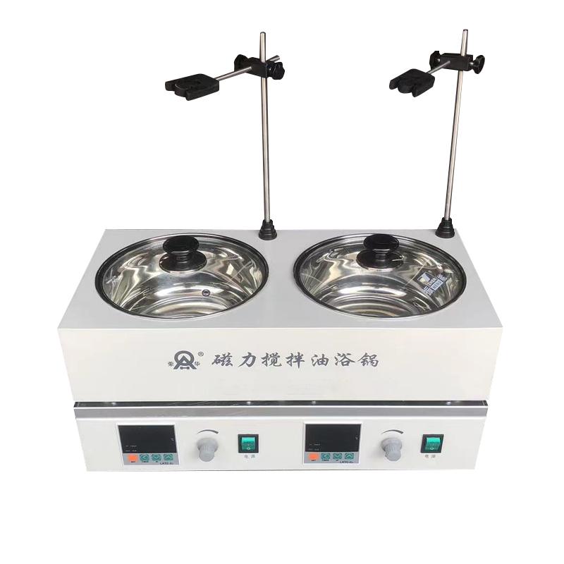 DF-2集热式磁力搅拌器,双工位独立控温,防干烧/油浴/水浴图片
