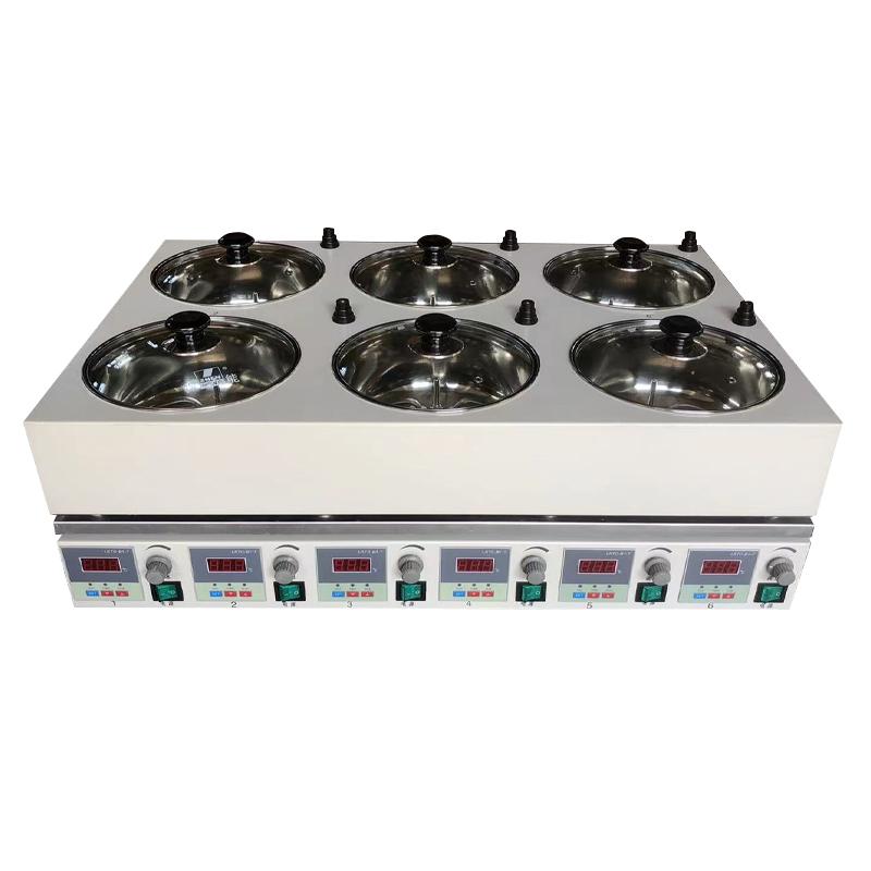 DF-6集热式磁力搅拌器, 6工位独立控温,防干烧/油浴/水浴图片