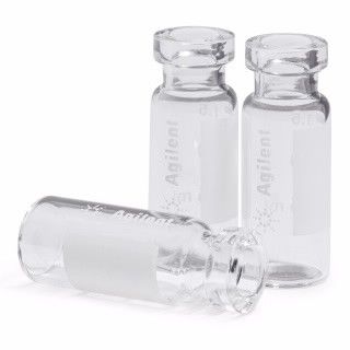 Vial, crimp top, clear, write-on spot, certified, 2 mL, 100/pk图片