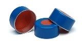Crimp cap, blue, PTFE/silicone/PTFE, 11 mm, 1,000/pk图片