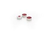Cap, crimp, silver aluminum, certified, 11 mm, PTFE/silicone/PTFE septa, 100/pk图片