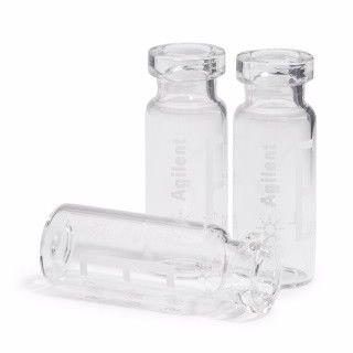 Vial, crimp top, clear, certified, 2 mL, 100/pk图片