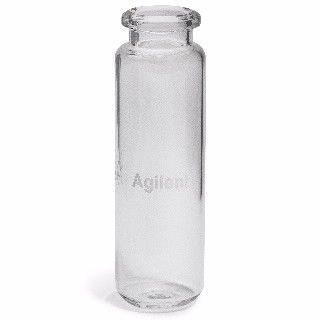 Vial, crimp top, headspace, clear, round bottom, certified, 20 mL, 23 x 75 mm, 100/pk图片