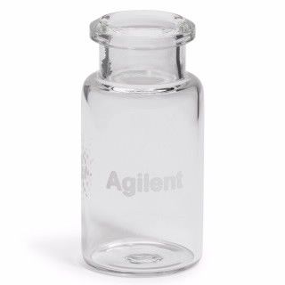 Vial, crimp top, headspace, clear, certified, flat bottom, 10 mL, 23 x 46 mm, 100/pk图片