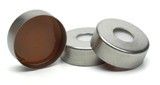 Caps/septa, crimp, headspace, 20 mm, steel magnetic cap, high temperature septa, certified, 100/pk图片