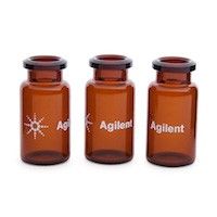 Vial, crimp top, headspace, amber, certified, flat bottom, 10 mL, 23 x 46 mm, 100/pk图片