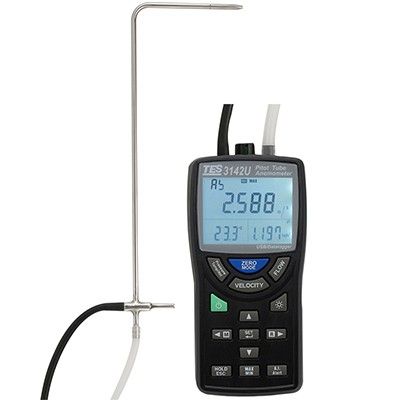 TES-3142U皮托管风速计+差压计图片