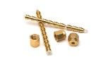 Nut and ferrule set, 1/8 in, brass, 20/pk图片