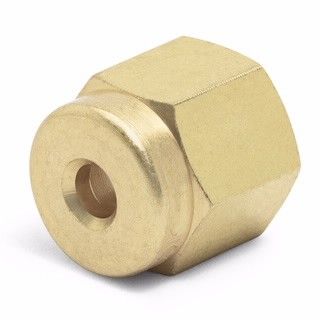 Nut, 1/8 in, brass, 10/pk图片