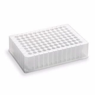 过滤器微孔板,96孔,聚丙烯,带0.45µm聚偏氟乙烯膜,800µL/孔,短滴落,25/包图片