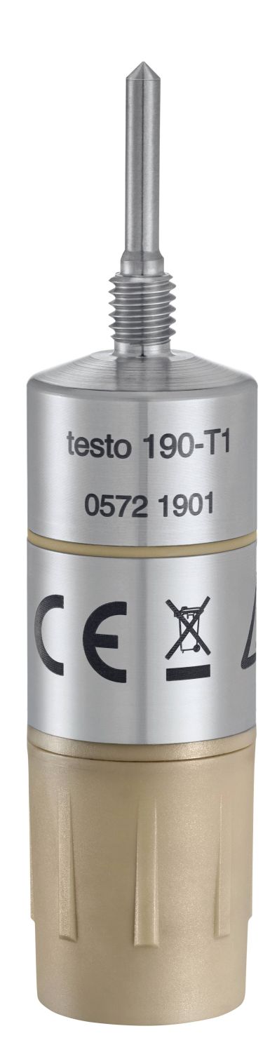 testo190-T1 CFR温度数据记录仪搭配短,硬的探头图片