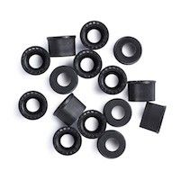 Cap, 8-425 screw, black, 100/pk图片