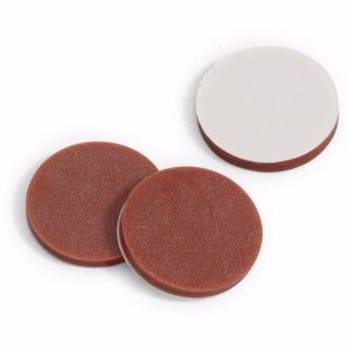 Septa, for screw top caps, certified, PTFE/red silicone, 100/pk图片